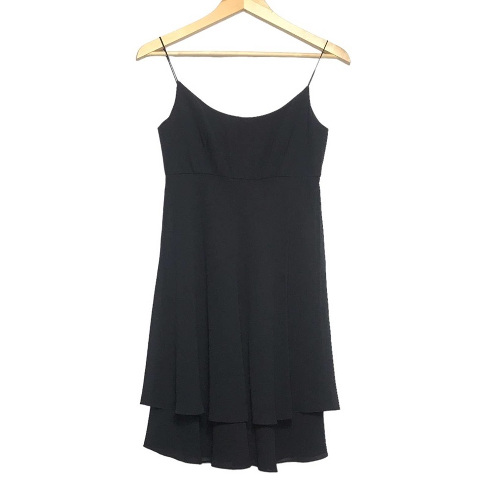 A.J. Bari Black Spaghetti Strap Cocktail Dress‎